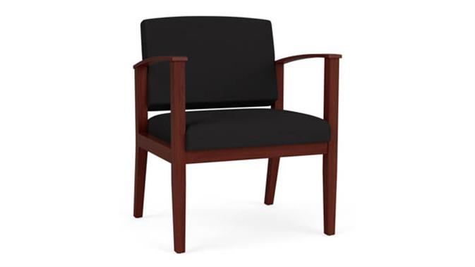 Black Open House Fabric / Mahogany