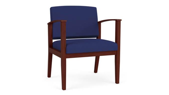 Cobalt Open House Fabric / Mahogany