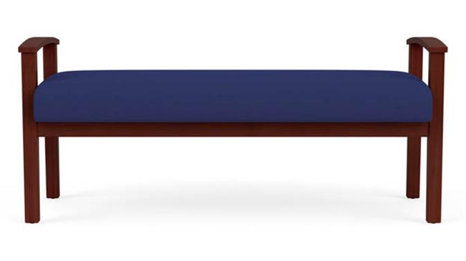 Cobalt Open House Fabric / Mahogany