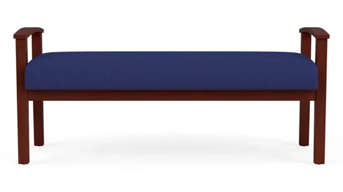 Cobalt Open House Fabric / Mahogany