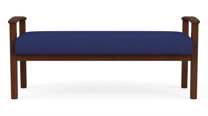 Cobalt Open House Fabric / Walnut