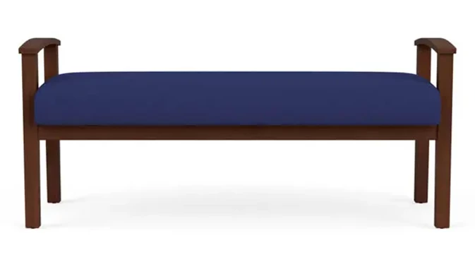 Cobalt Open House Fabric / Walnut