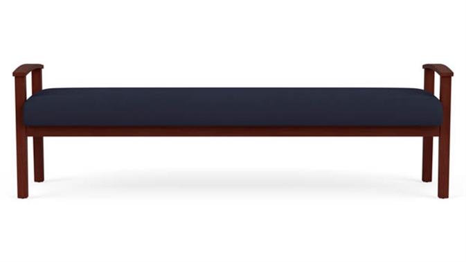 Navy Open House Fabric / Mahogany