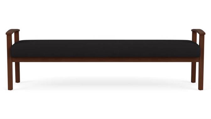 Black Open House Fabric / Walnut