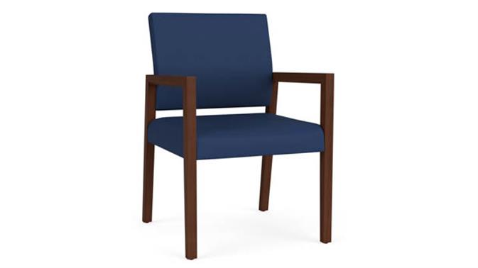 Dillon Ocean Upholstery / Walnut Finish