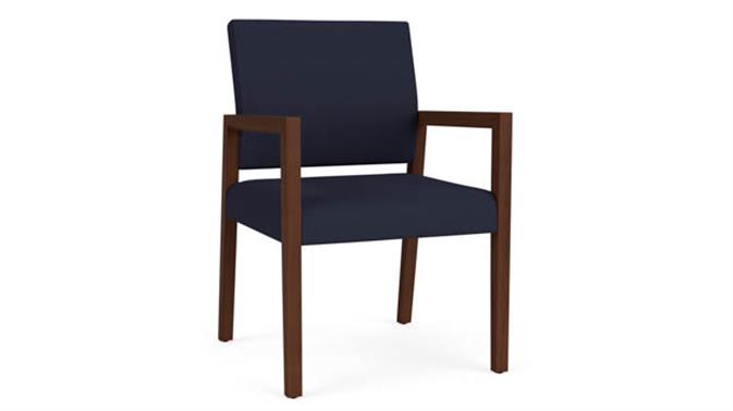 Open House Navy Upholstery / Walnut Finish