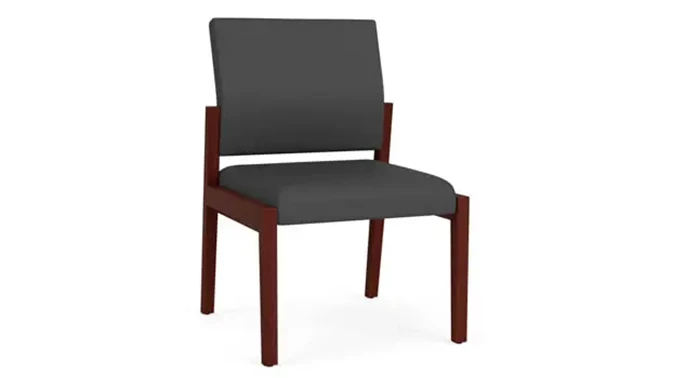 Dillon Graphite Upholstery / Mahogany Finish
