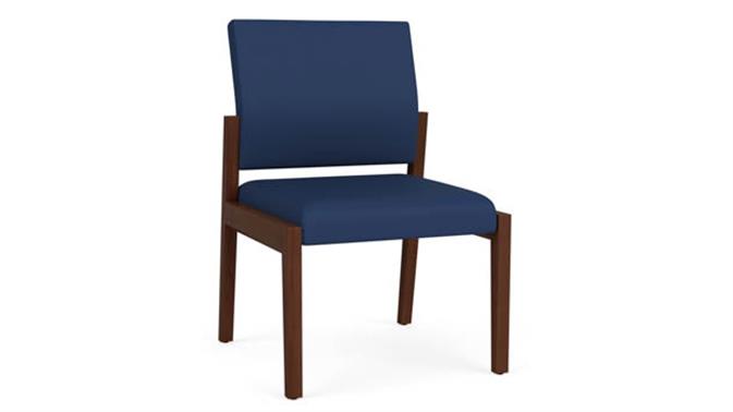 Dillon Ocean Upholstery / Walnut Finish