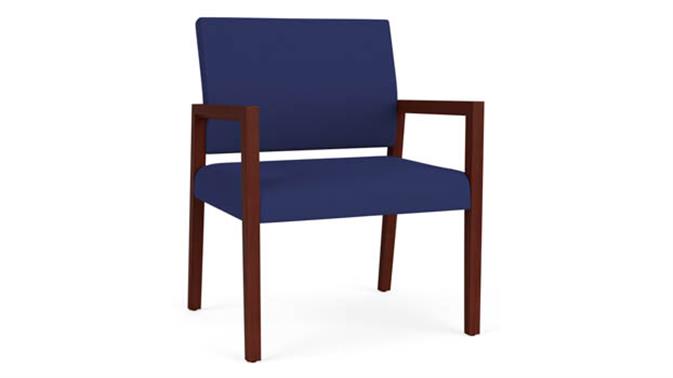 Open House Cobalt Upholstery / Mahogany Finish