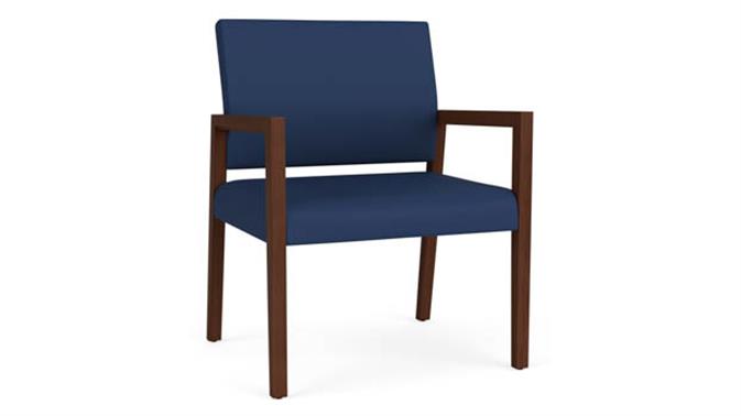 Dillon Ocean Upholstery / Walnut Finish
