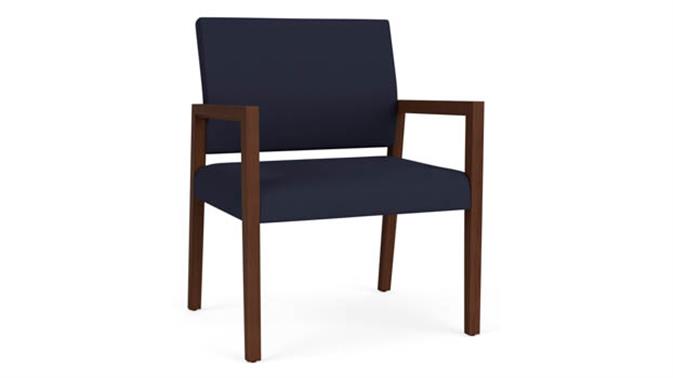 Open House Navy Upholstery / Walnut Finish