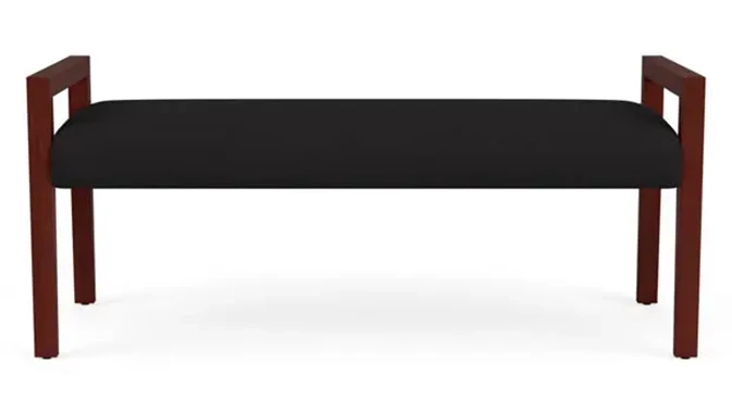 Open House Black Upholstery / Mahogany Finish