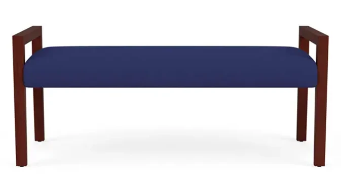 Open House Cobalt Upholstery / Mahogany Finish