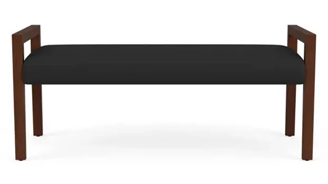 Dillon Black Upholstery / Walnut Finish