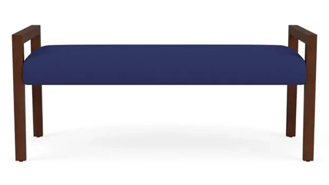 Open House Cobalt Upholstery / Walnut Finish