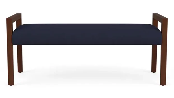 Open House Navy Upholstery / Walnut Finish