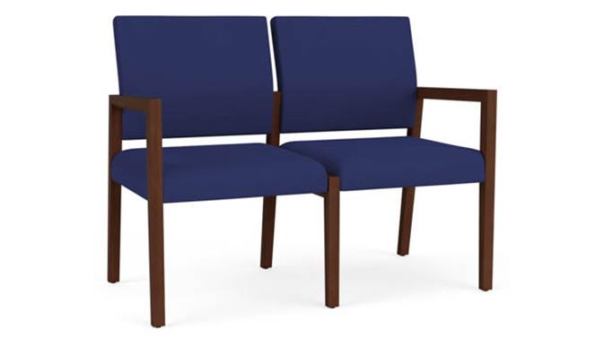 Open House Cobalt Upholstery / Walnut Finish