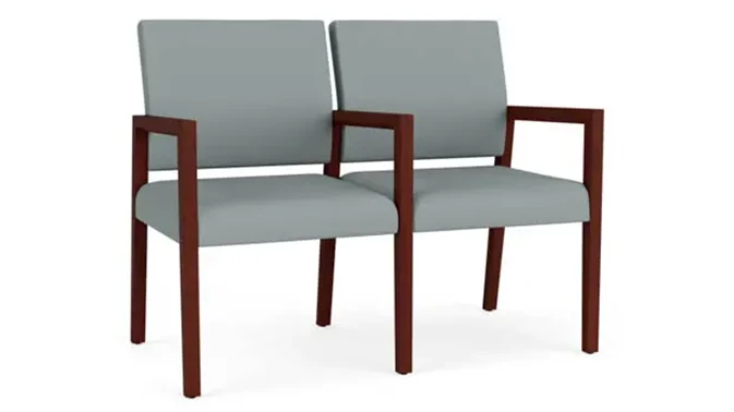 Dillon Lucid Upholstery / Mahogany Finish