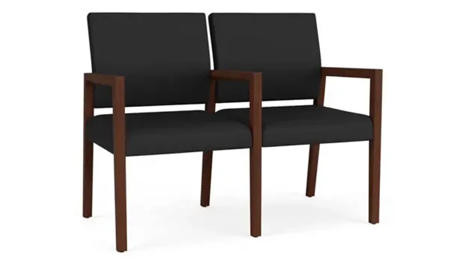 Dillon Black Upholstery / Walnut Finish
