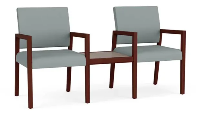 Dillon Lucid Upholstery/Mahogany Frame/Earthen Twill Laminate