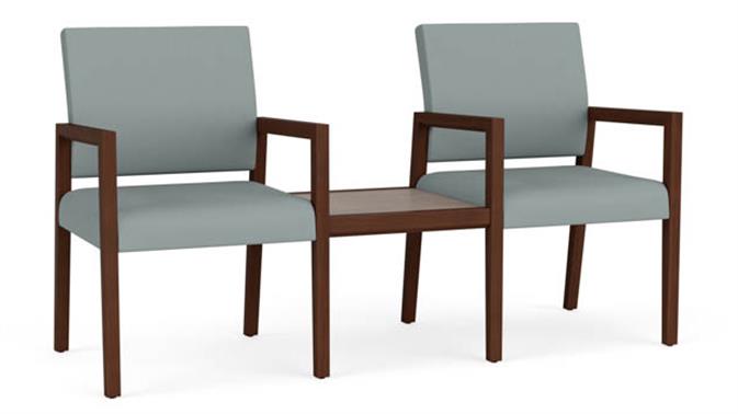 Dillon Lucid Upholstery/Walnut Frame/Earthen Twill Laminate