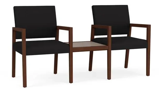 Open House Black Upholstery/Walnut Frame/Earthen Twill Laminate