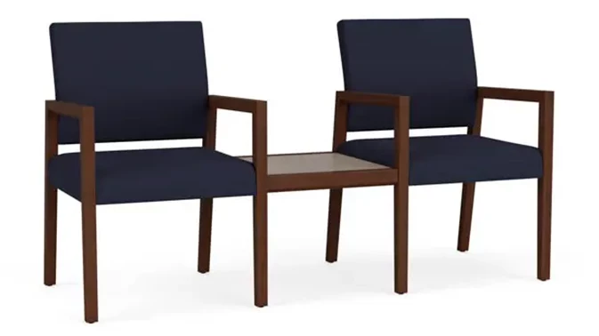 Open House Navy Upholstery/Walnut Frame/Earthen Twill Laminate