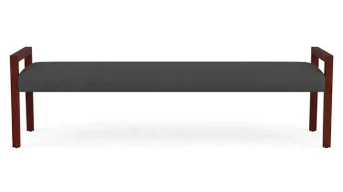 Dillon Graphite Upholstery / Mahogany Finish