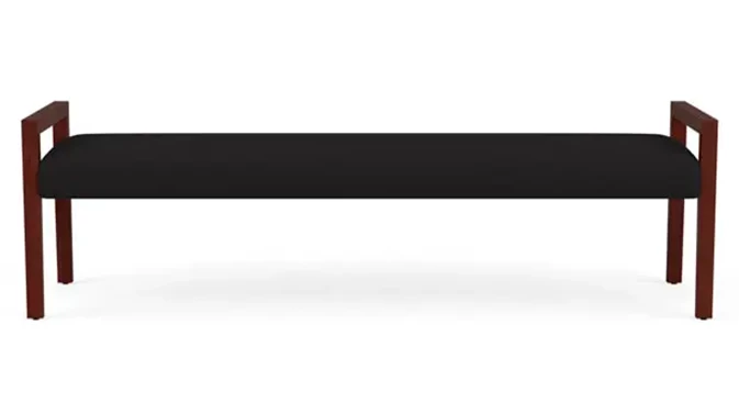 Open House Black Upholstery / Mahogany Finish