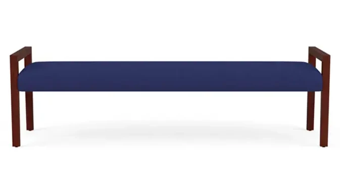 Open House Cobalt Upholstery / Mahogany Finish