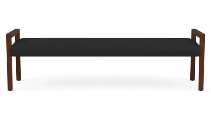 Dillon Black Upholstery / Walnut Finish