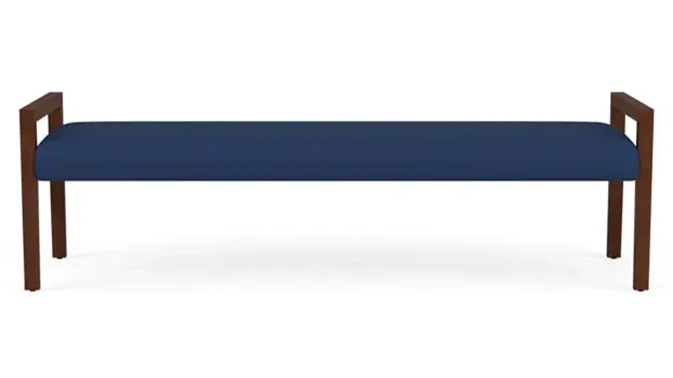 Dillon Ocean Upholstery / Walnut Finish