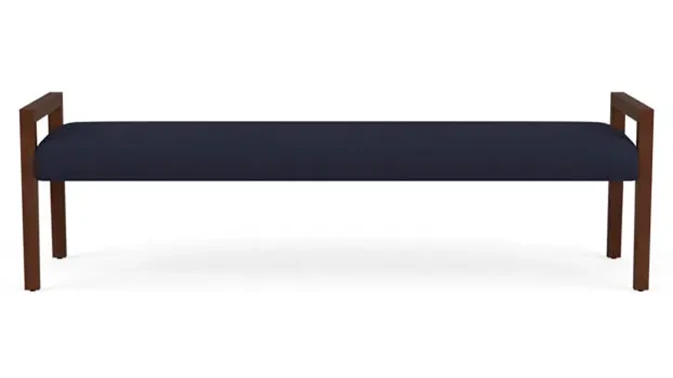 Open House Navy Upholstery / Walnut Finish