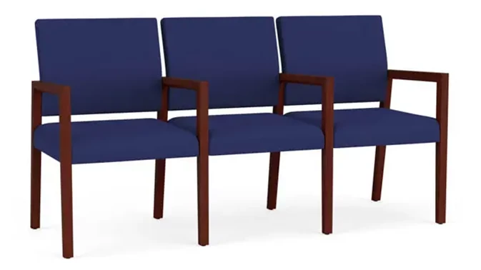 Open House Cobalt Upholstery / Mahogany Finish