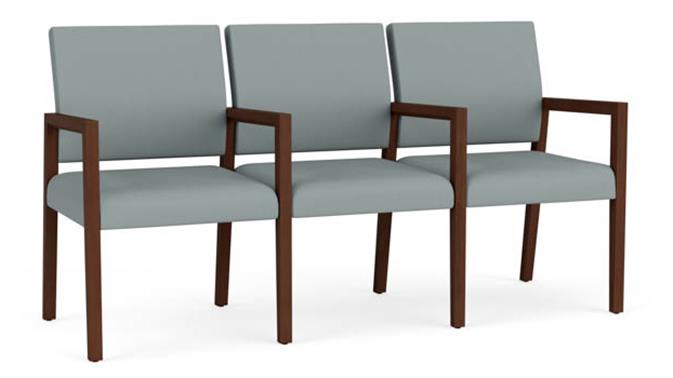Dillon Lucid Upholstery / Walnut Finish