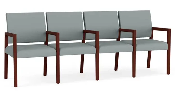 Dillon Lucid Upholstery / Mahogany Finish