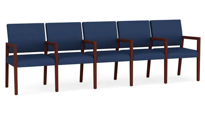 Dillon Ocean Upholstery / Mahogany Finish