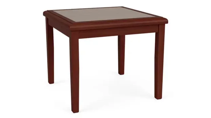 Wood Legs, Mahogany / Earthen Twill Insert