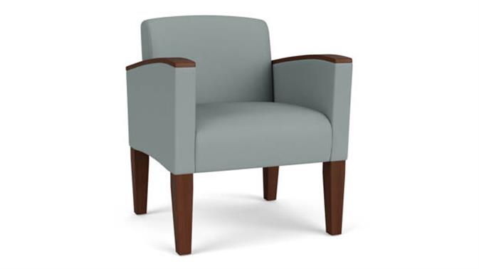 Lucid Dillon Polyurethane / Wood Legs, Walnut