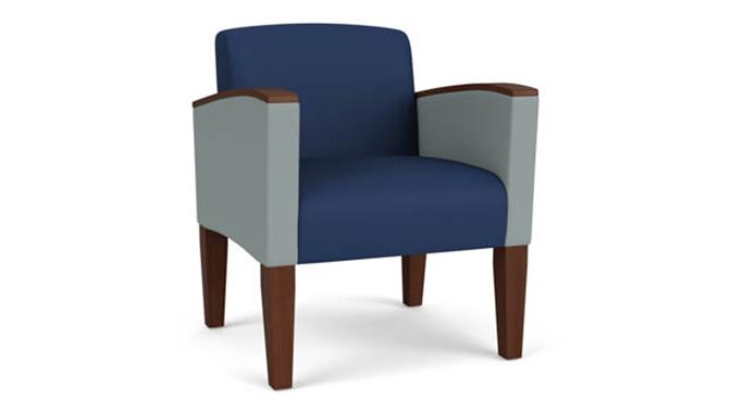 Ocean Dillon Polyurethane / Lucid Dillon Polyurethane / Wood Legs, Walnut