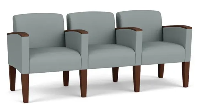 Lucid Dillon Polyurethane / Wood Legs, Walnut