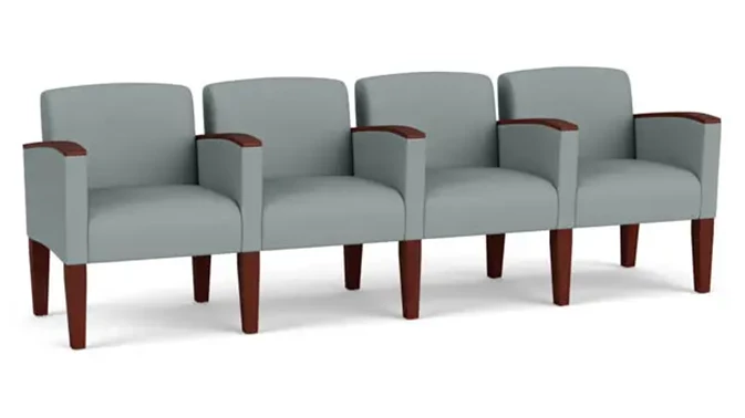 Lucid Dillon Polyurethane / Wood Legs, Mahogany