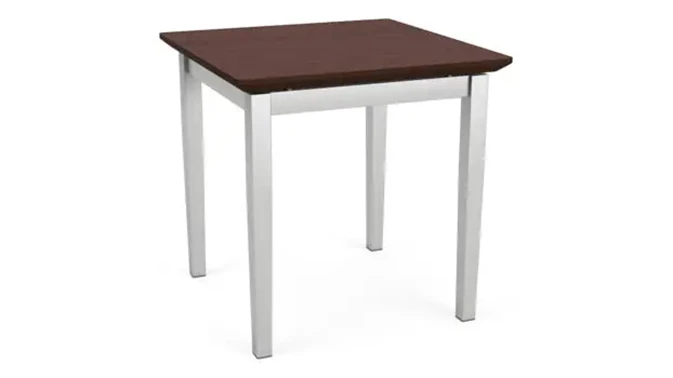 Silver Frame / Cocoa Walnut Tabletop