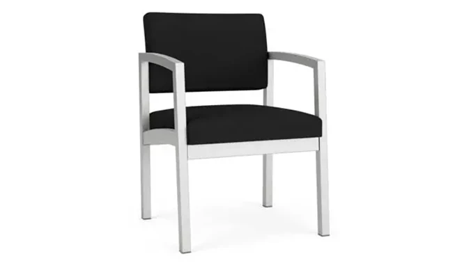 Silver Frame / Open House Fabric - Black