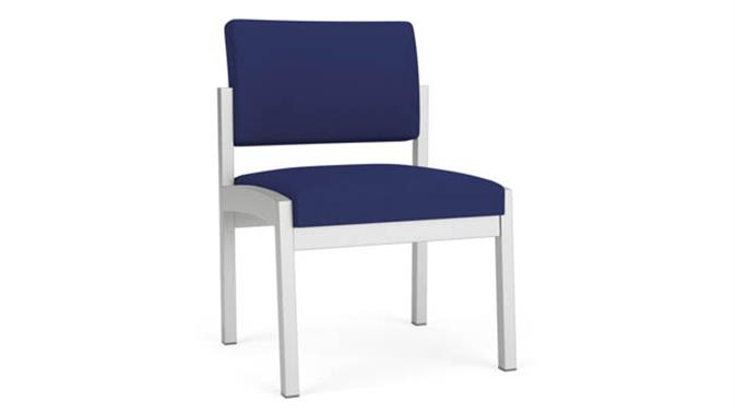 Silver Frame / Open House Fabric - Cobalt 