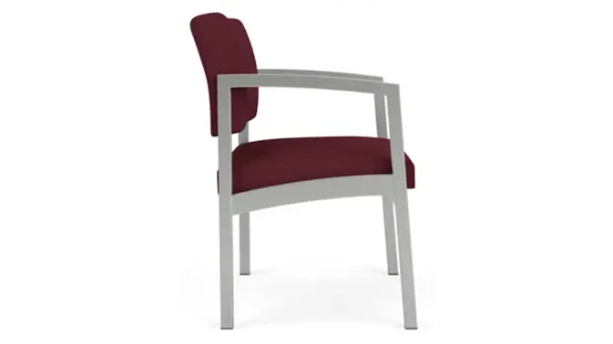 Silver Frame / Open House Fabric - Wine