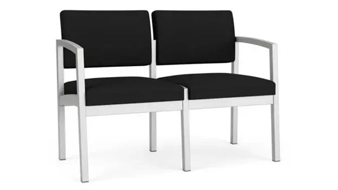 Silver Frame / Open House Fabric - Black 