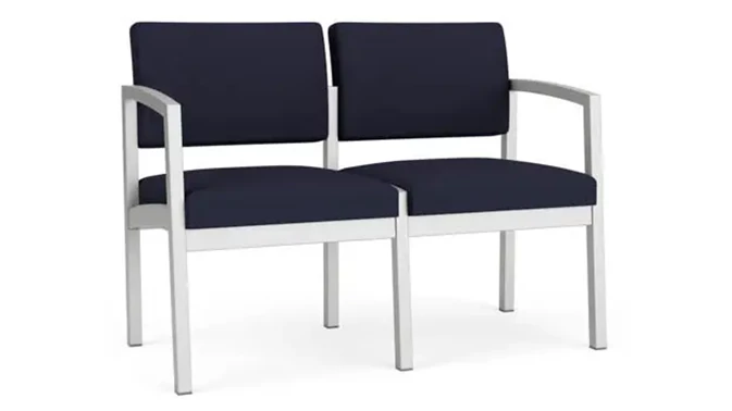 Silver Frame / Open House Fabric - Navy