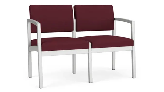 Silver Frame / Open House Fabric - Wine