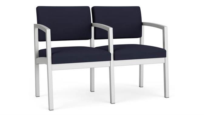 Silver Frame / Open House Fabric - Navy 